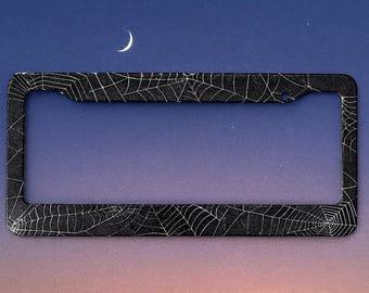 spider web license plate frame spooky license plate frame with black license plate frame cover with spider webs