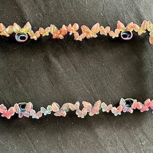 Butterfly Gemstone License Plate Frame – Iridescent Rainbow Crystal Car Accessory