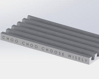 Mexican Train Game Domino Holder Bandeja STL Sólo archivo