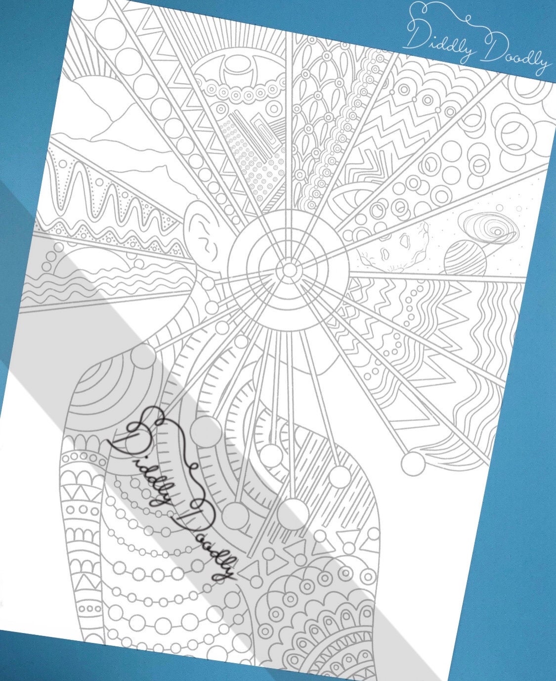 Adult Coloring and Letter Tracing Book