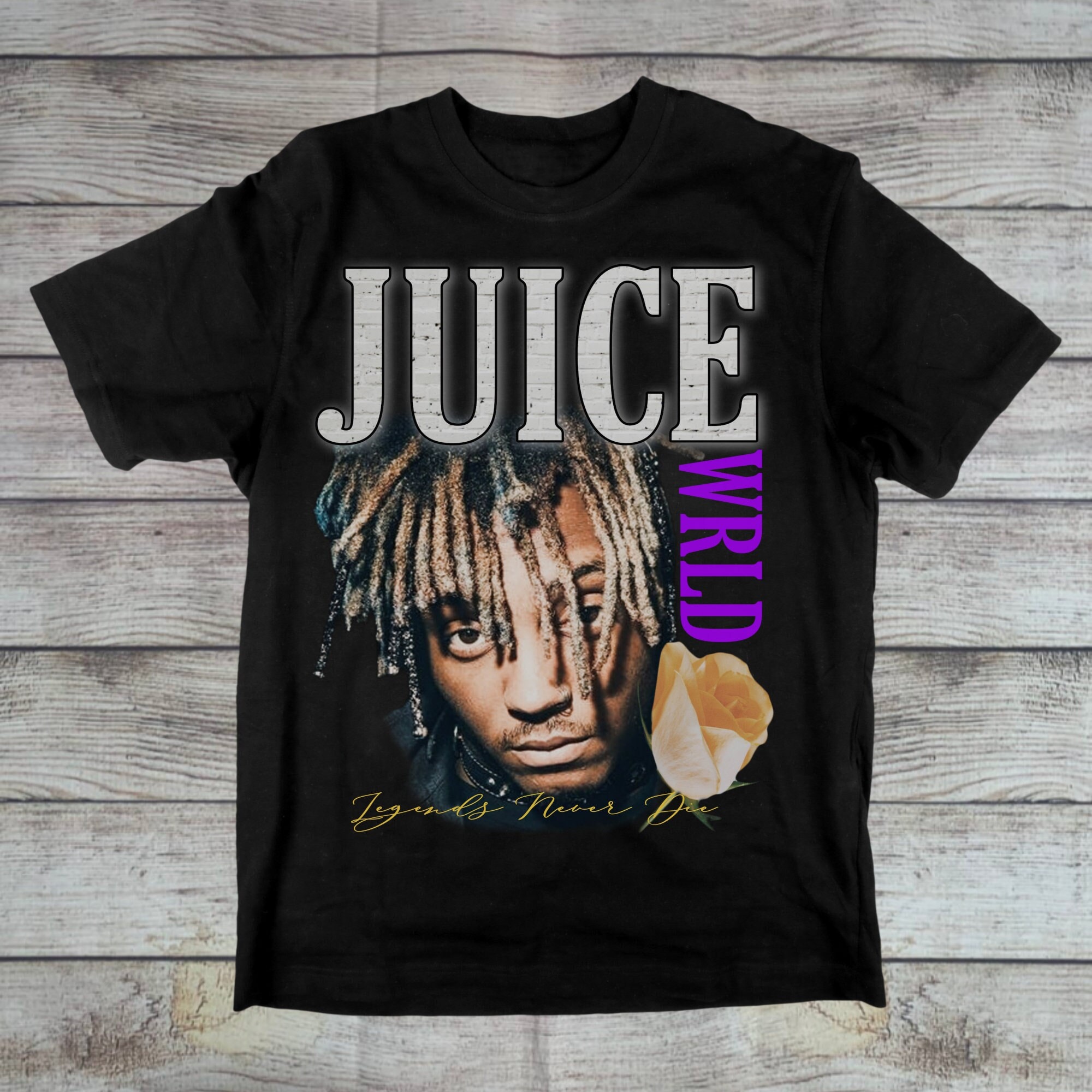 Juice Wrld Rapper Tee 90s Bootleg Juice World Shirt Legend Etsy UK