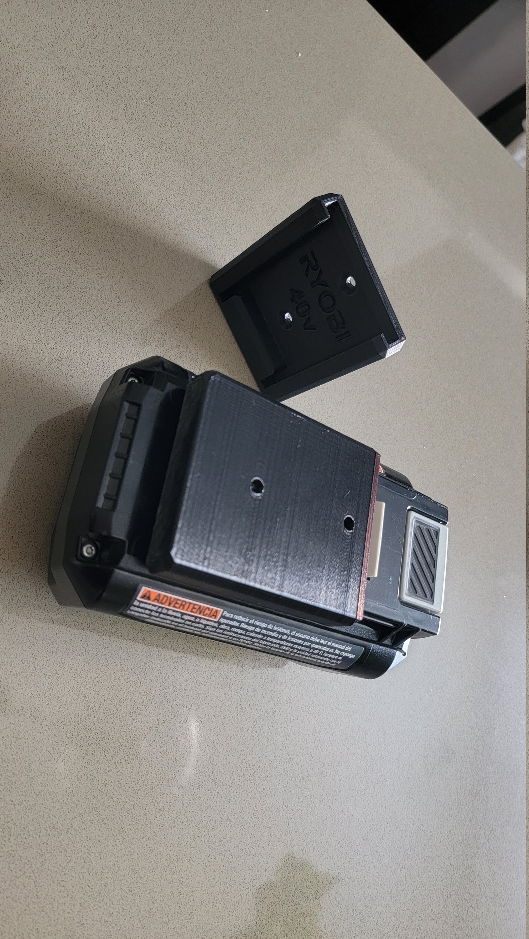 2 Pack RYOBI 40V Support de batterie / Cintre fabriqué aux États-Unis