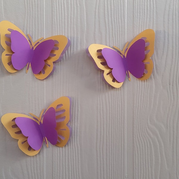 Handmade 3D Cardstock Paper Butterfly for Decoration, Perfect for Any Occasion. Party, Nursery, Room, Home Art Decor, etc...