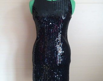 NEXT black sequin dress