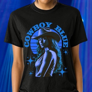 Cowboy Blue Concert Graphic Tee, Rodeo Concert T-Shirt, Western Inspired Shirt, Country Music