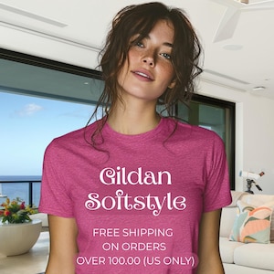 Blank Gildan Softstyle T Shirt, Plain Gildan 64000 Shirt, Vibrant Softstyle Tees, Trending Now, Free Shipping For Orders Over 100.00