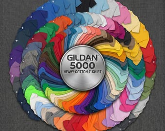 Gildan Heavy Cotton T Shirts, Custom Gildan Tees, Personalized Gildan 5000 Shirt, Blank T-Shirts, Plain Gildan 5000 Shirts
