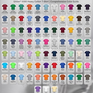 Gildan Heavy Cotton T Shirts, Custom Gildan Tees, Personalized Gildan 5000 Shirt, Blank T-Shirts, Plain Gildan 5000 Shirts