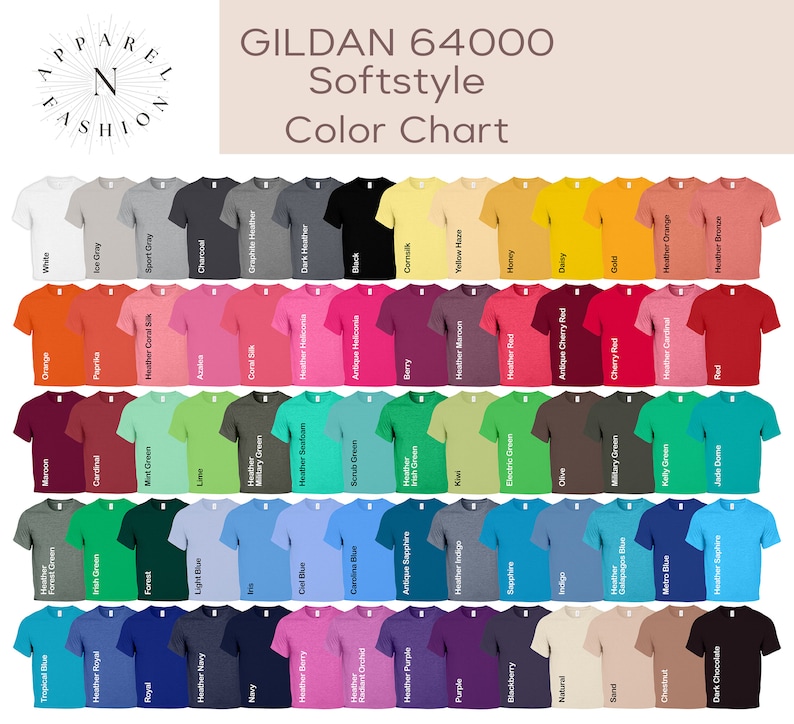 Personalized Gildan 64000 Softstyle T-Shirt
