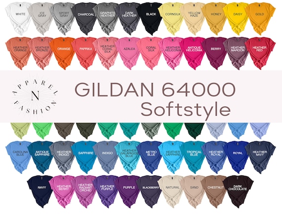 Gildan softstyle-blanks for sublimation,vinyl,dtf,dtg,screenprint-blank shirts-blank Gildan Tshirts-64000 Gildan brand shirts, Custom TShirt