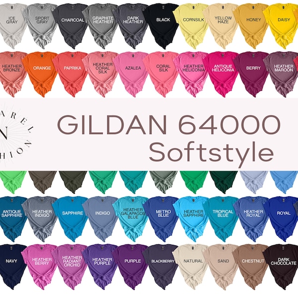 Gildan softstyle-blanks for sublimation,vinyl,dtf,dtg,screenprint-blank shirts-blank Gildan Tshirts-64000 Gildan brand shirts, Custom TShirt