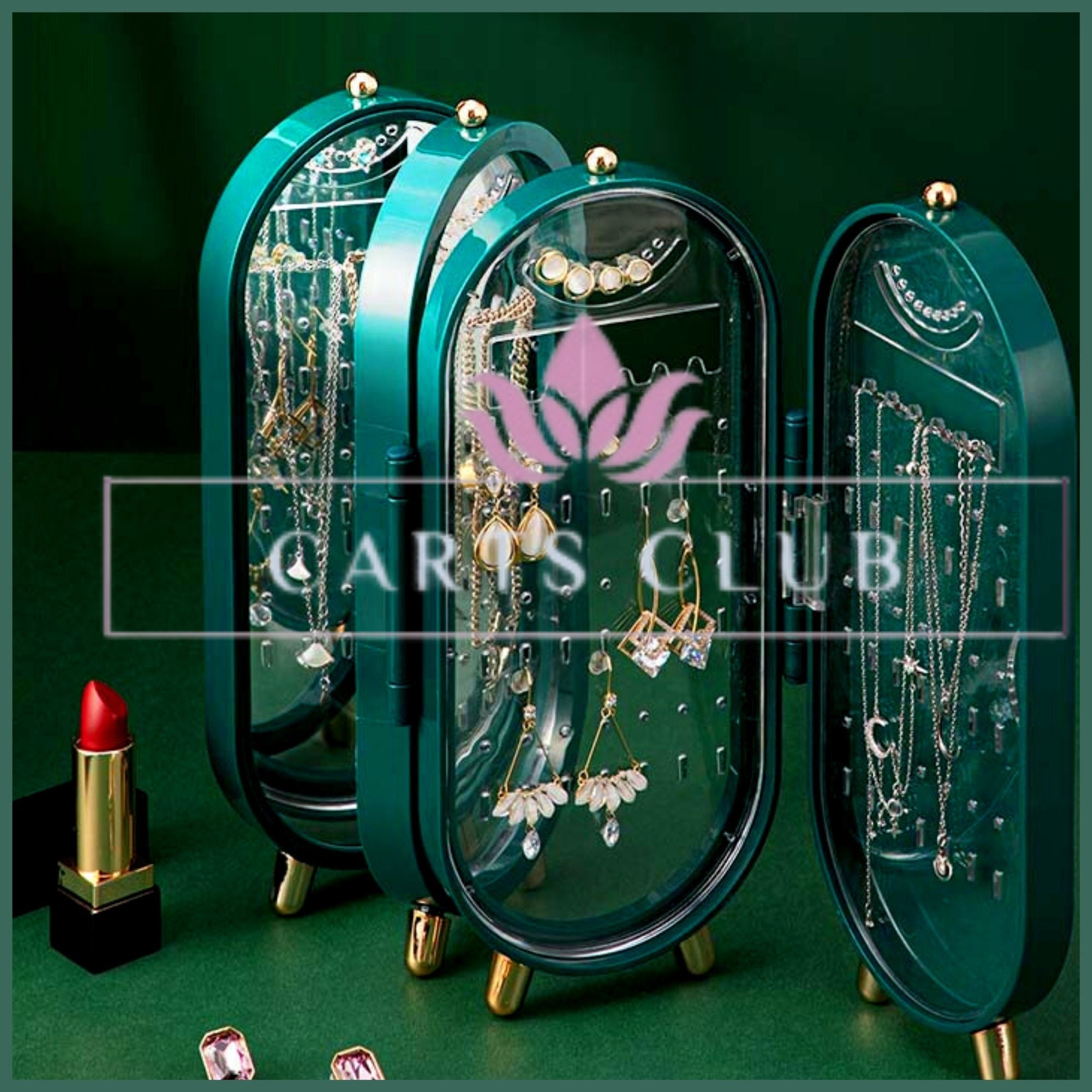 Beautiful Jewelry Organizer Storage Box Foldable Jewelry Etsy UK