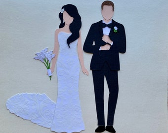 Wedding Paper Portrait, Medium, Custom