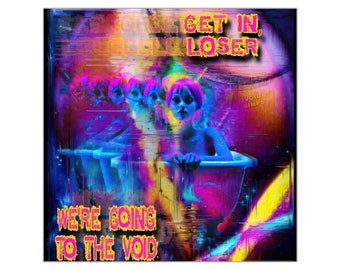 Entra en pegatinas de vinilo perdedores