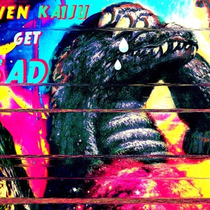 Sad Kaiju Vinyl Sticker