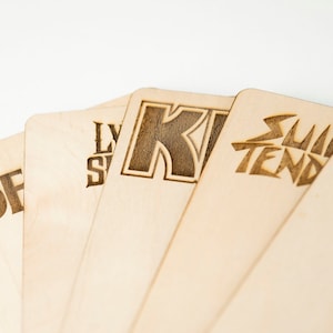 Customizable Maple Plywood Album Divider: Vinyl Record Organizer