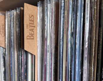 Misprint Beatles Album Divider: 2-Sided Record Organizer