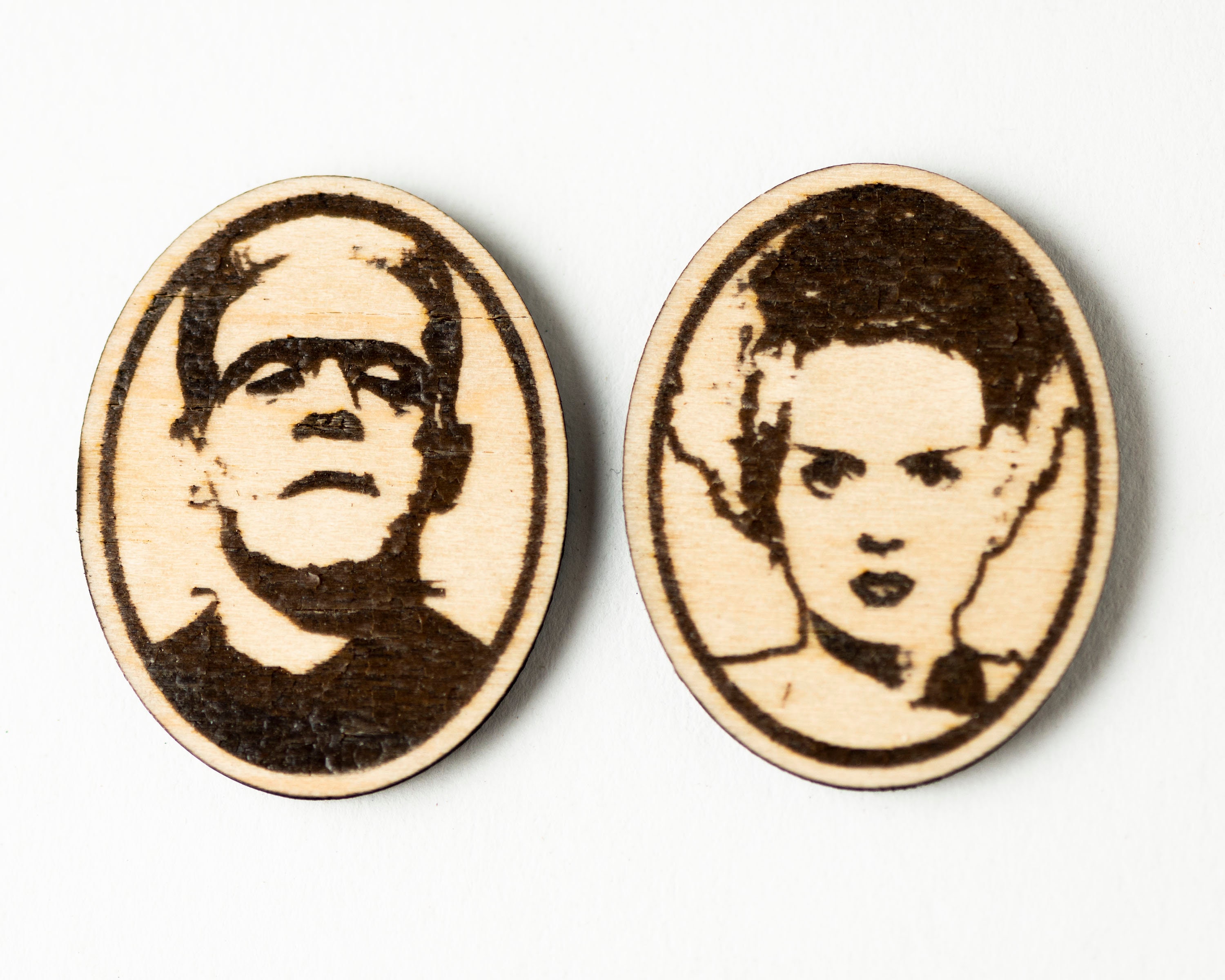 Monster Button Designs Classic Monsters Buttons Couples Gift Frankenstein Button - Etsy