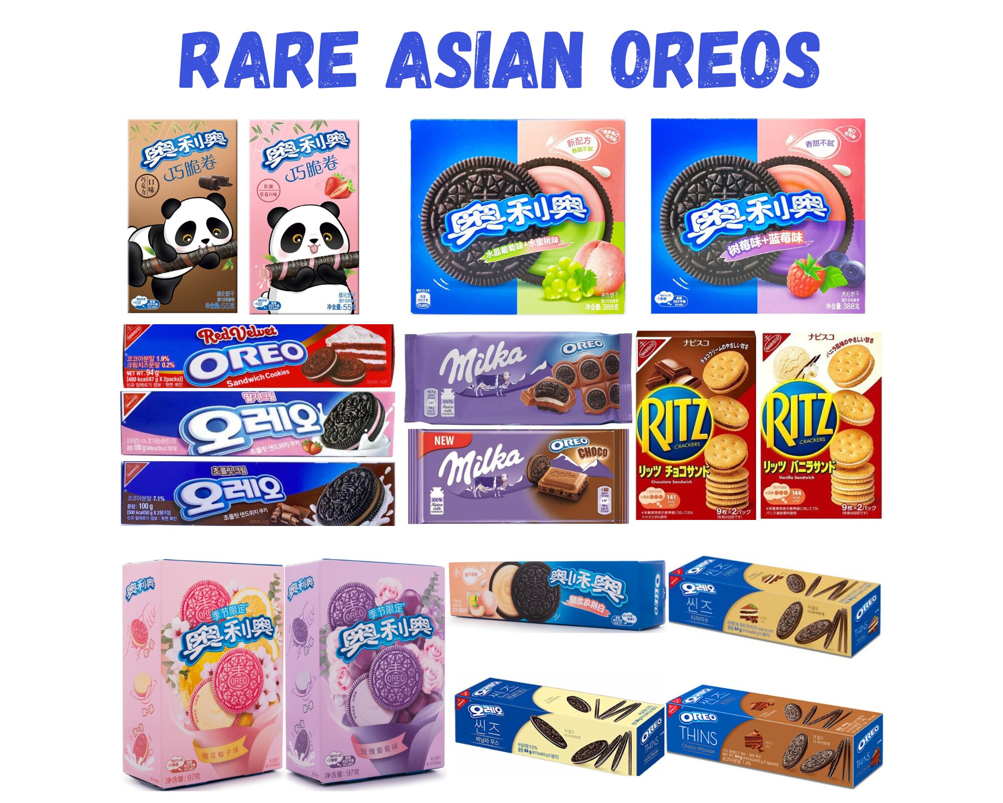 Japanese Korean Cookies Oreos Ritz Exotic Flavors Asian - Etsy
