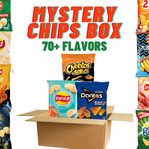 MYSTERY CHIPS BOX | Rare Asian Lays Cheetos Doritos | Exotic Special Asian Flavors | Asian Chips | Easter Sale