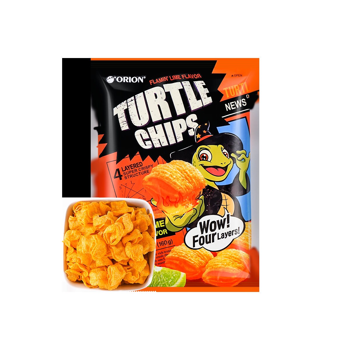 Korean Turtle Chips LARGE Size 5 Flavors 160g Exotic Etsy