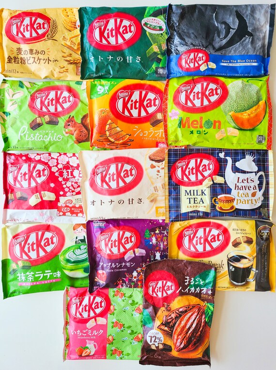 Japanese Kit Kat 10 Mini Bars Unique Exotic Rare Flavors Ice Pack  