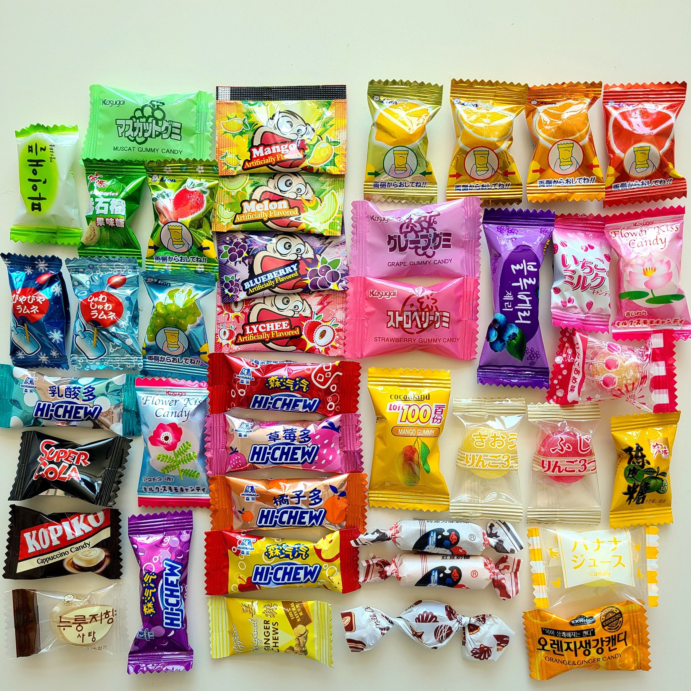 Assorted Candy Bag 60 Pcs Japanese Korean Chinese Candy Etsy