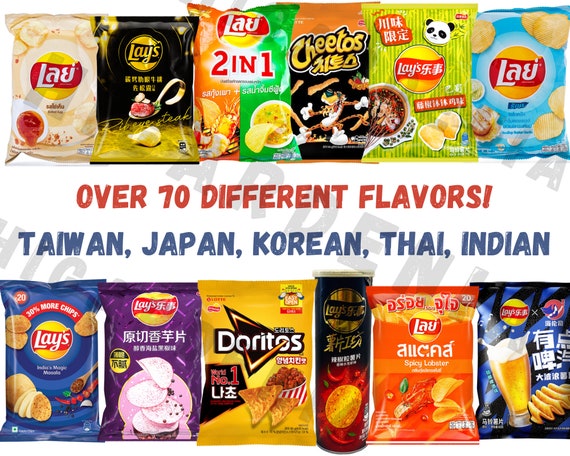 Rare Lays Cheetos Doritos Limited Editions Exotic Special Asian Flavors 80  Options Taiwan Chinese Japanese Thai Asian Snack 