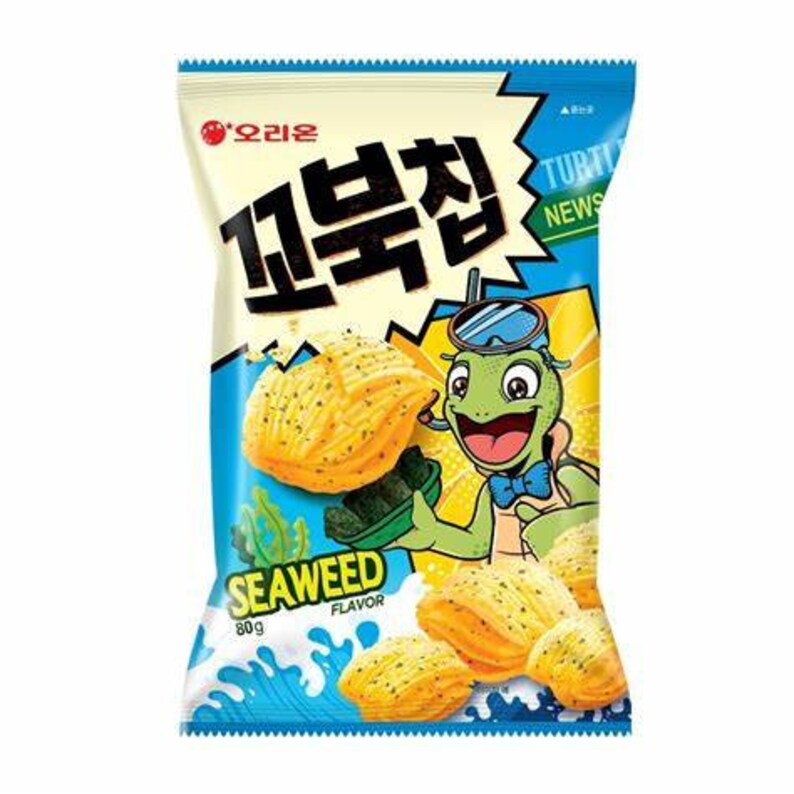 Korean Turtle Chips LARGE Size 5 Flavors 160g Exotic Etsy