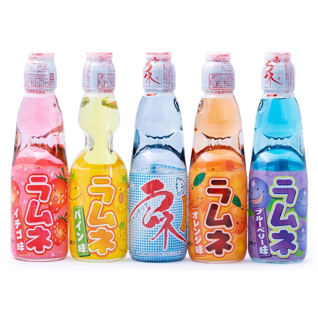 Ramune Japanese Soda 19 Flavors Marble Soda Hatakosen Etsy Canada