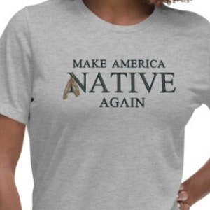 Make America Native Again Embroidered Shirt – Color Options
