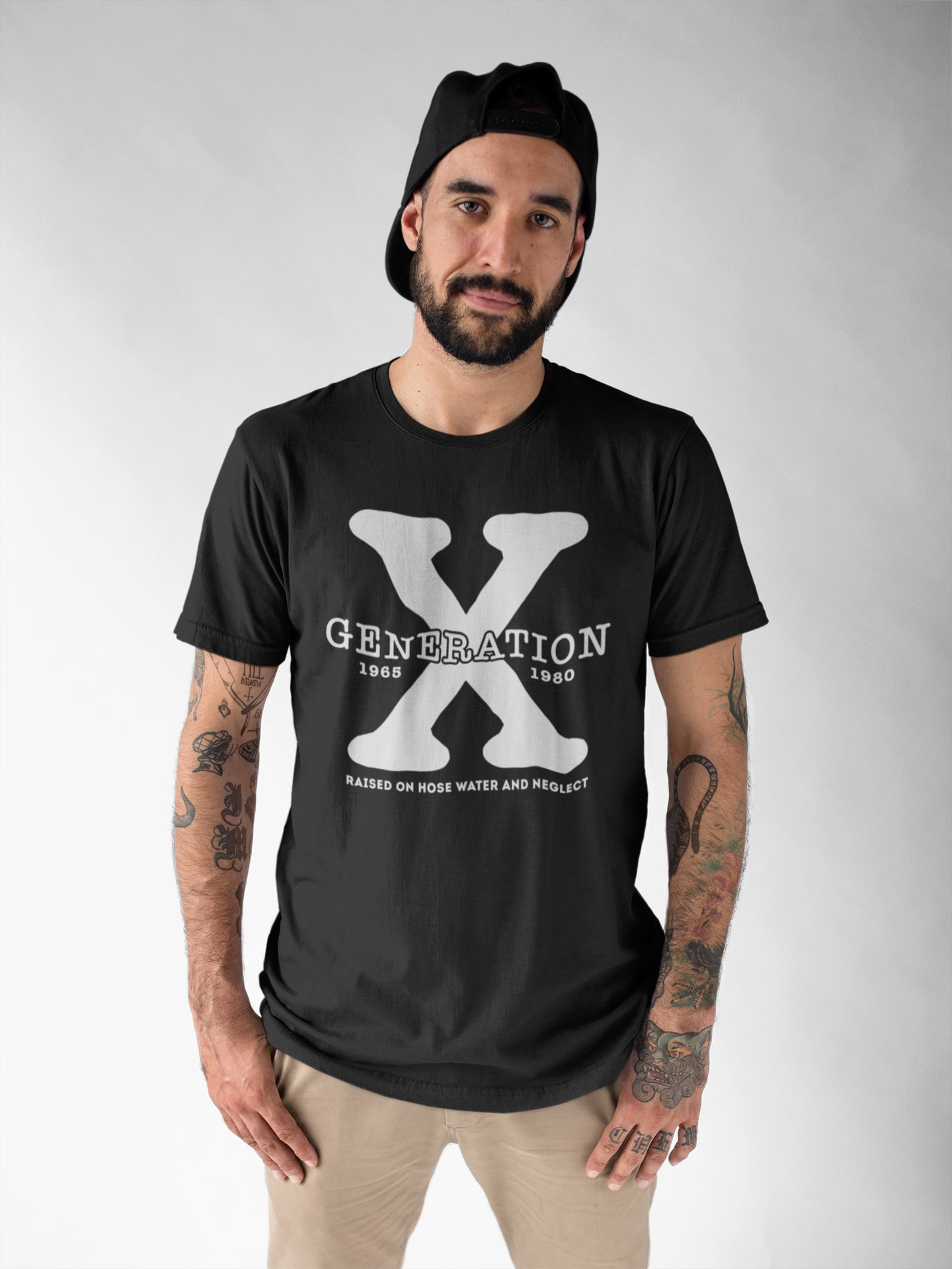 希少　BE:FIRST BRAVE GENERATION Tシャツ XL Generation X 1965 to 1980 Raised on Hose Water and Neglect Funny
