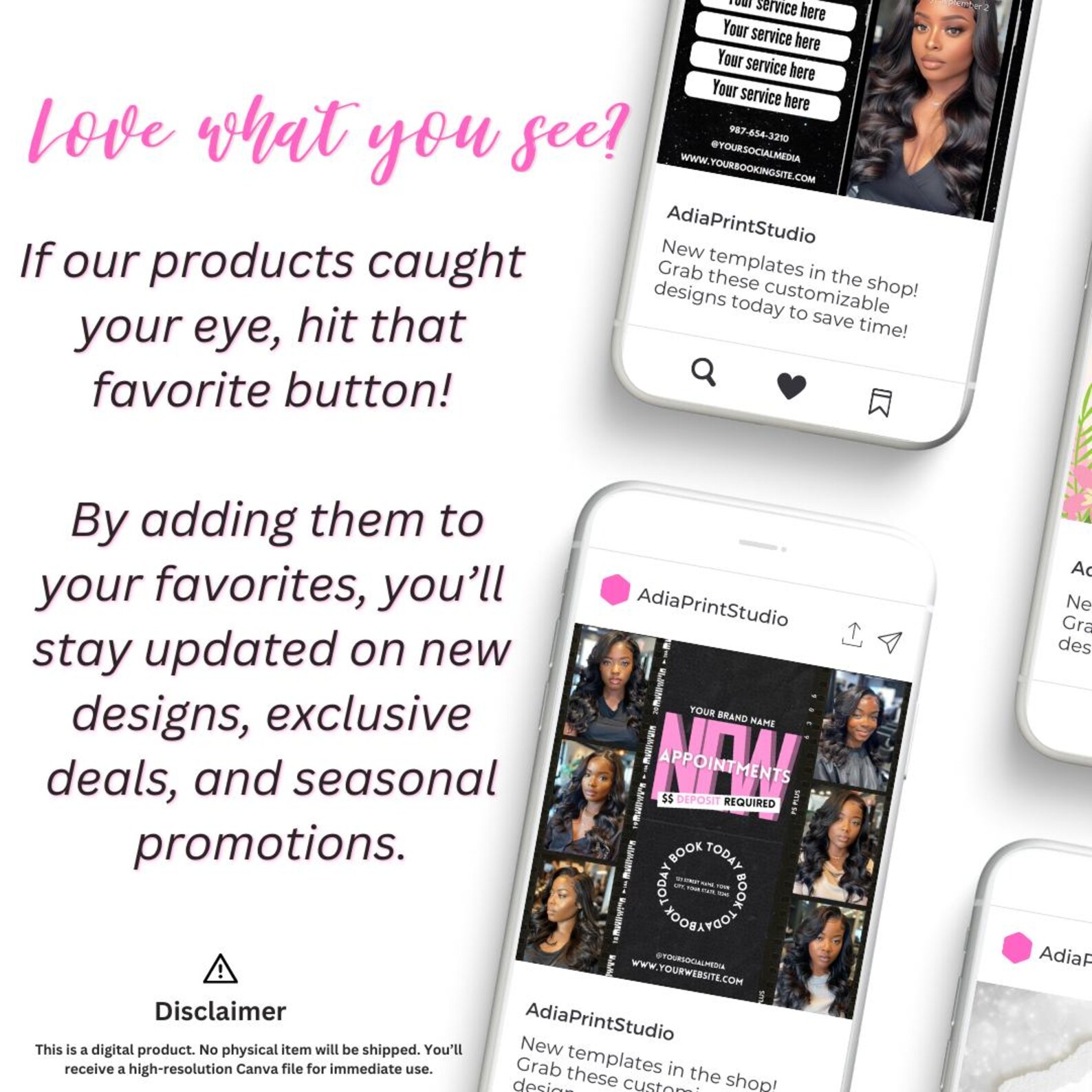 Animated Beauty Appointment Flyer, Social Media Template (canva) - Etsy