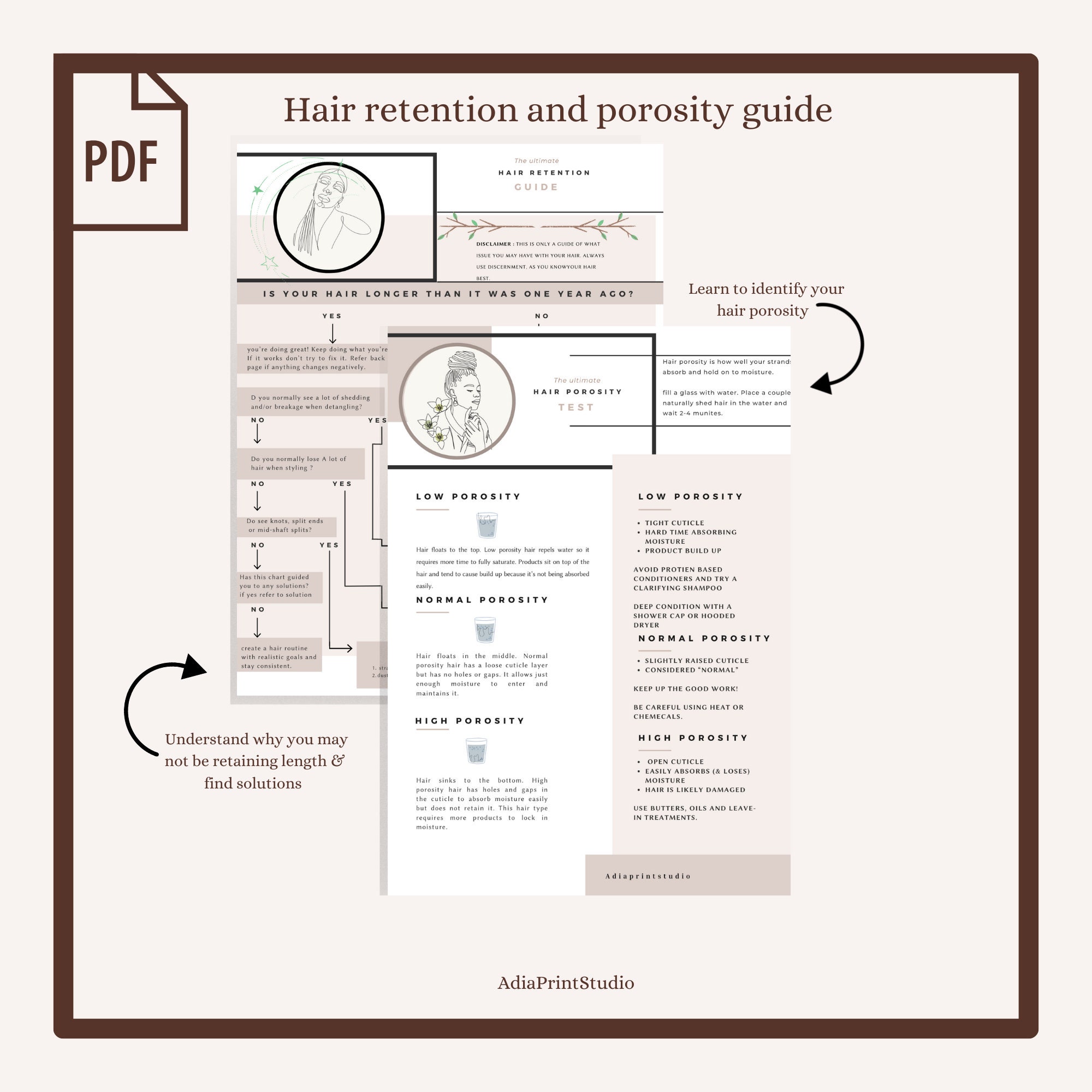 Hair Care Planner Journal for Healthy Hair Natural Hair Etsy