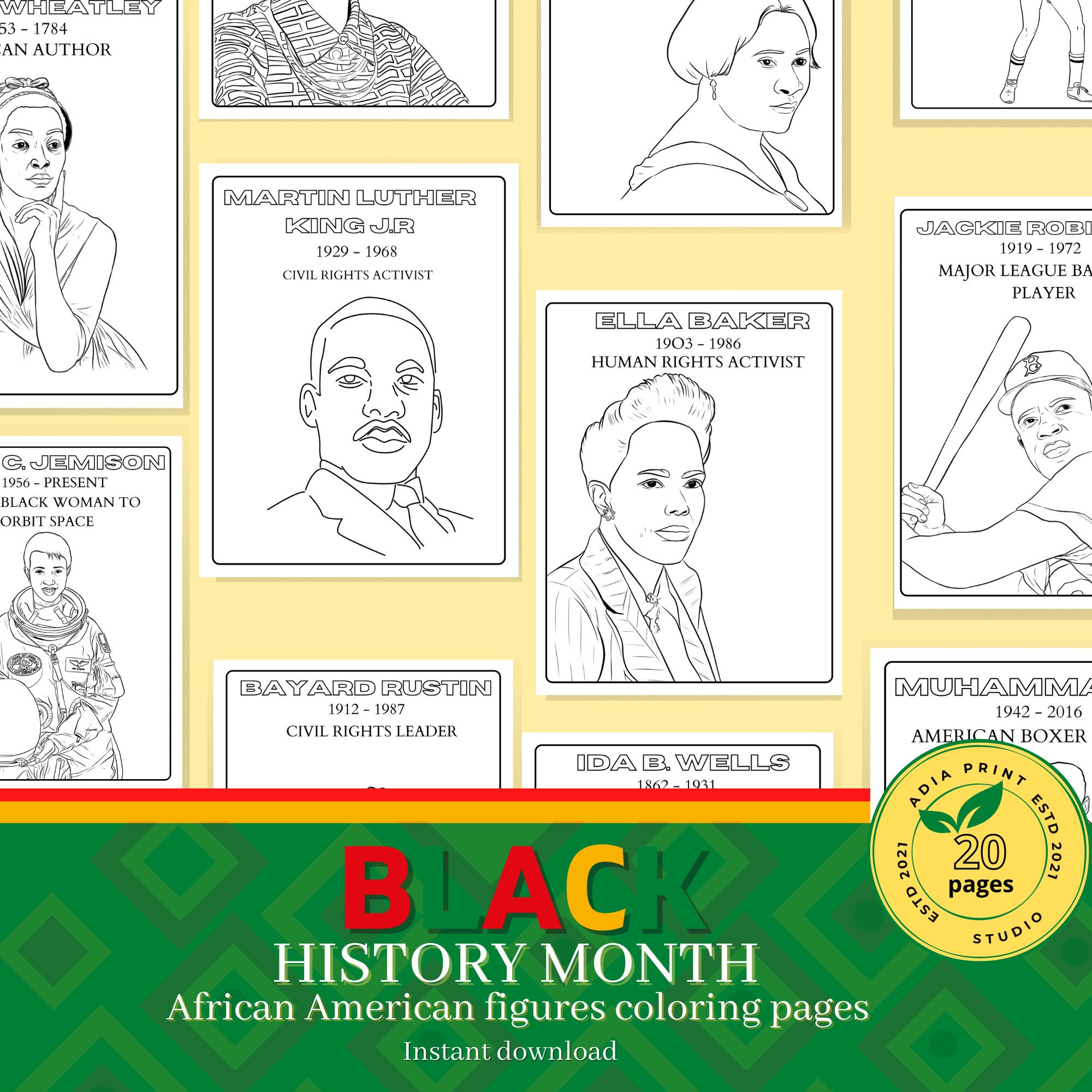 african american inventors coloring pages