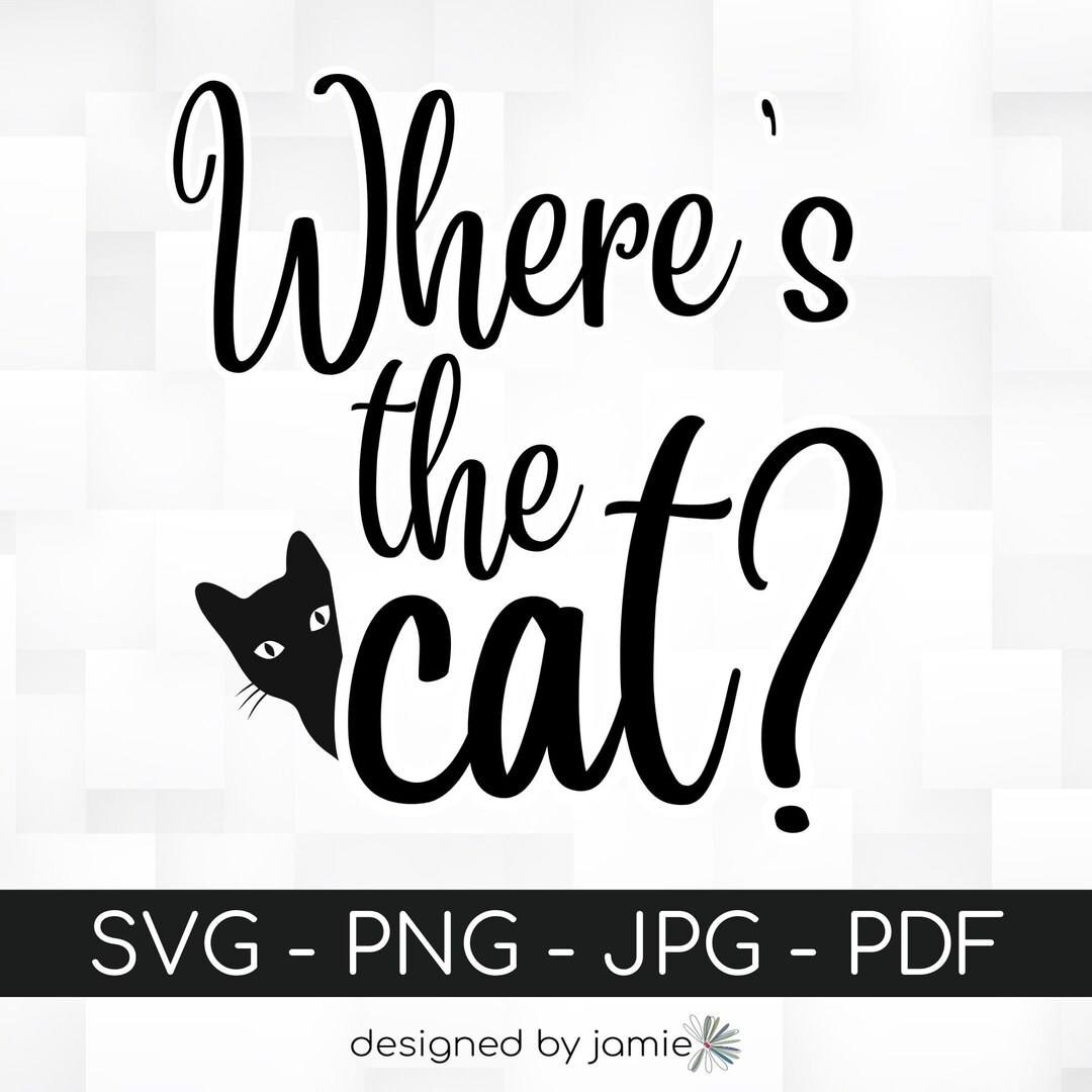 cat-design-digital-download-cat-home-decor-creative-project-cat
