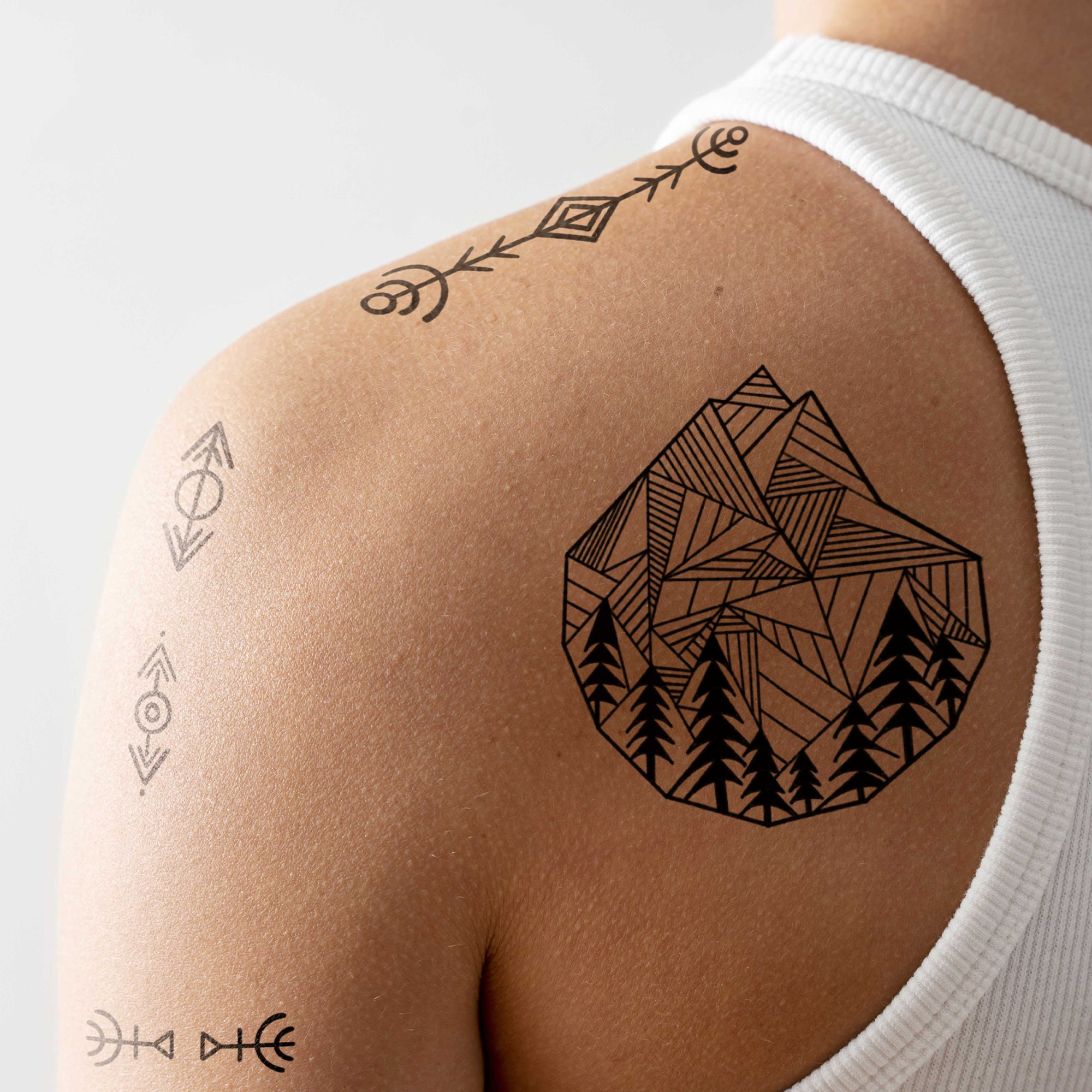 Fake Tattoo Dotwork - Etsy Fake Tattoo Dotwork - Etsy
