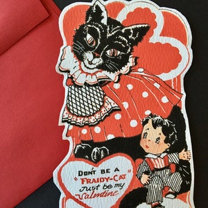 Spooky Cat Vintage Valentine