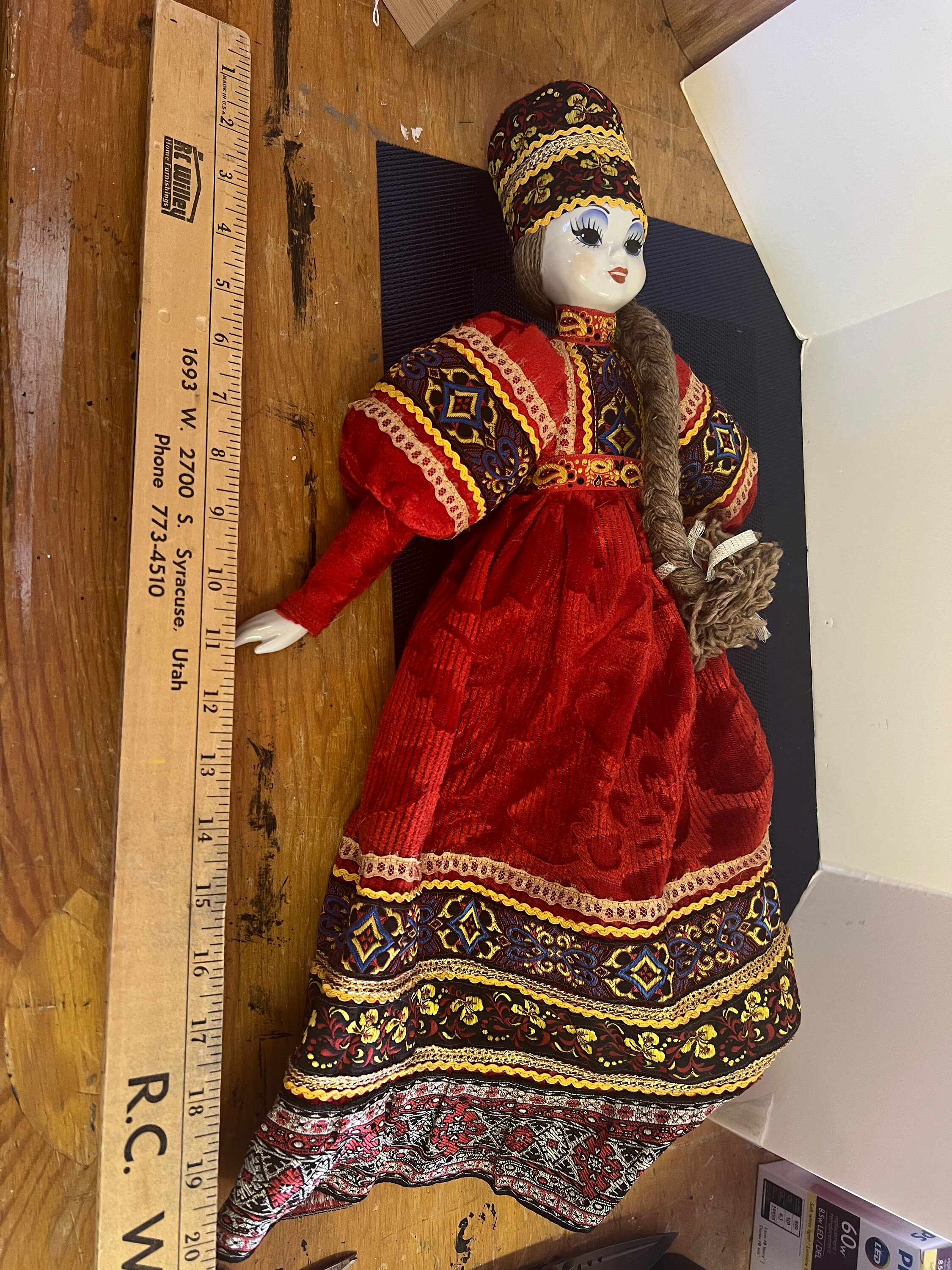Russian Porcelain Doll 21” - Etsy