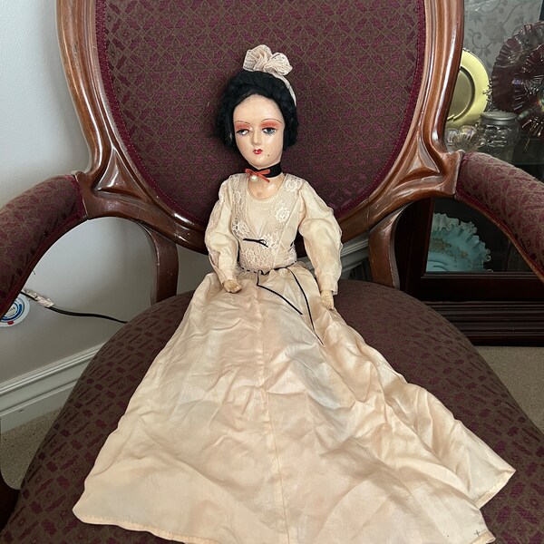 Antique Boudoir Doll 1920’s Original 28”