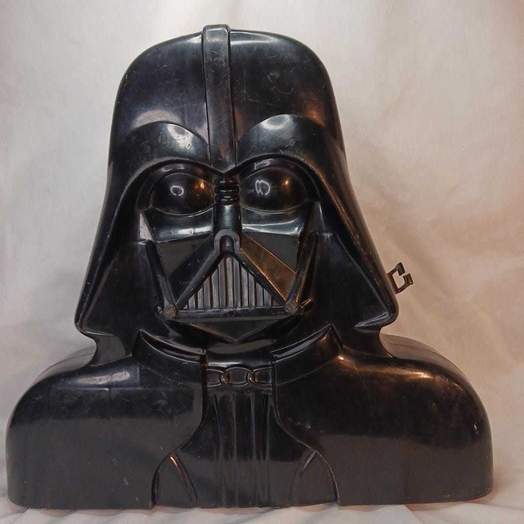 Star Wars Darth Vader Action Figure Case Vintage Original *READ