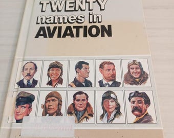 VTG Twenty Names in Aviation by Jason Hook Hardcover Childrens Illustrated Lib