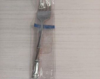 VTG MCM Bamboo Style Korea Stainless Meat Fork Estia Gourmet NOS