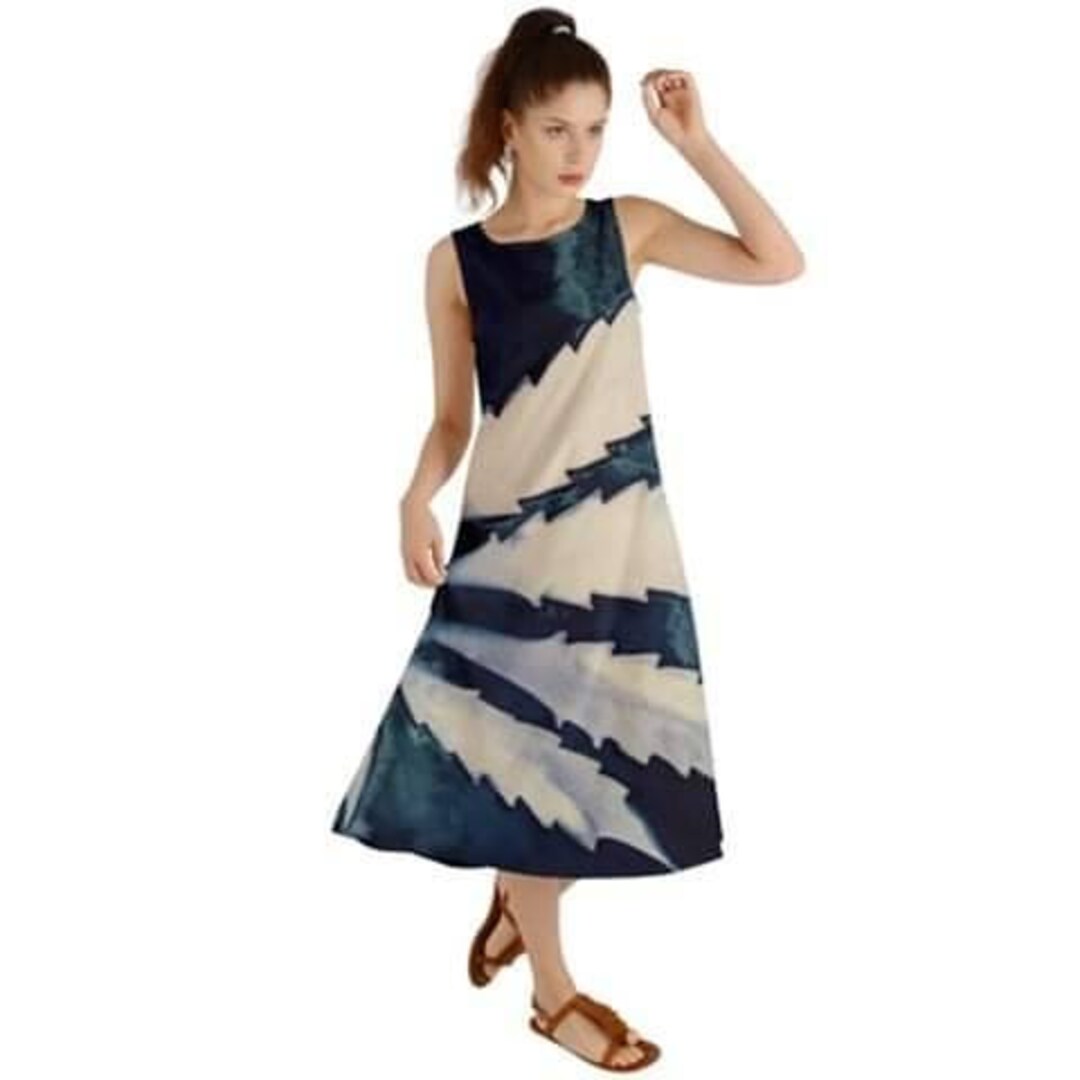 chiffon evening dresses Pleated A-Line Dress with Short Sleeves Anime Overlord Ainz Ooal Size:Small 14.5” Neck / 32-33” Sleeve boho dress for woman
