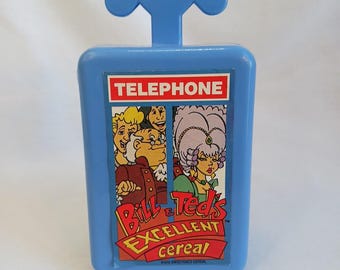 Pudełko reklamowe na płatki śniadaniowe Bill & Ted's w kształcie budki telefonicznej – 1991