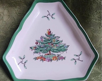 Spode Christmas Tree Buffet Sets Porcelain Made in England 2 Sets