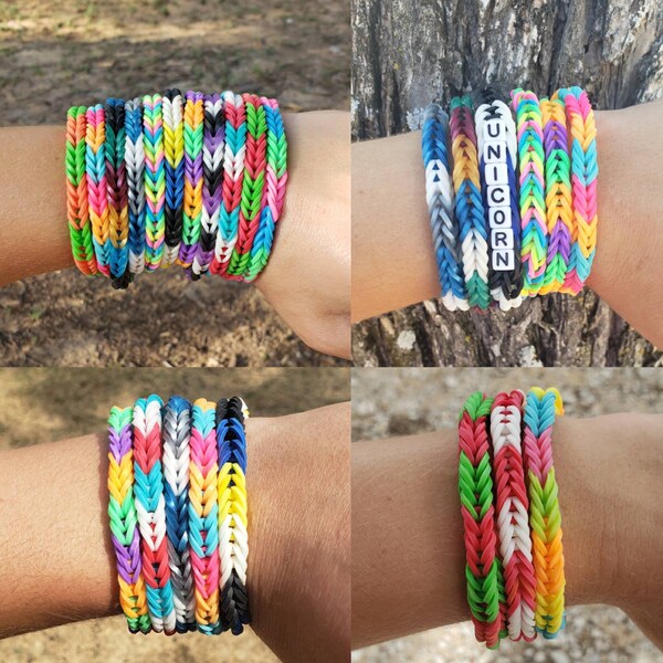 Rainbow Loom Bracelet Etsy