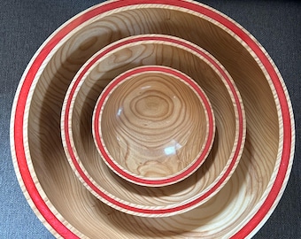Scarlet Envy 3-bowl set