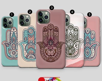 Telefoonhoesje Henna Mandala Hamsa Hand: zachte TPU-gel