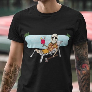 Jason Vacation Tee - Friday the 13th Jason Halloween T Shirt, Funny Friday the 13th, Funny Halloween